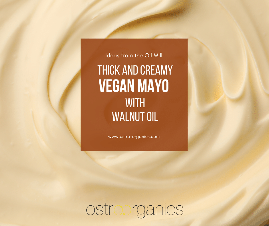 Creamy Vegan Mayonnaise with Walnut Oil
