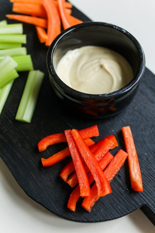 Refreshing Veggie Dip with Poppy Seed Oil